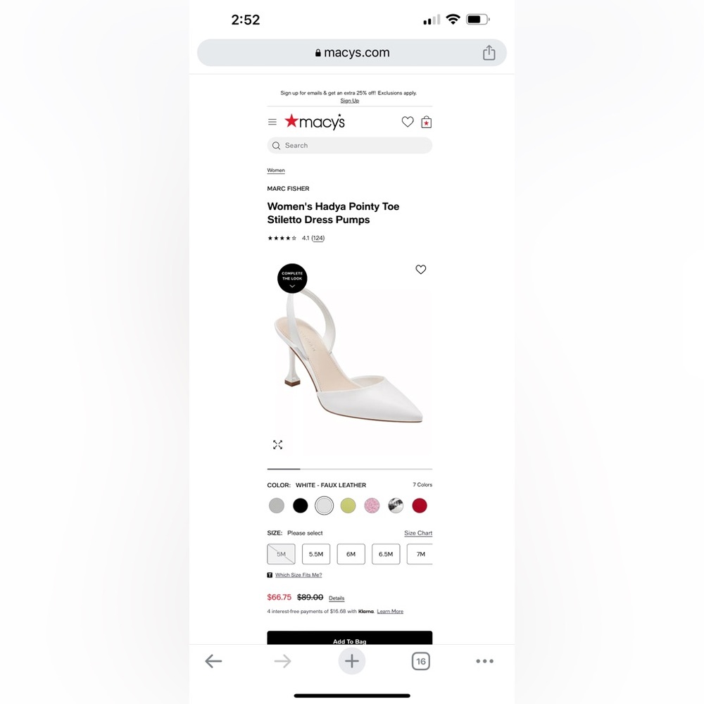 Marc Fisher White Pointed High Heel Sandals